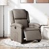 Vidaxl Electric Recliner, Taupe Color, Fabric Upholstered
