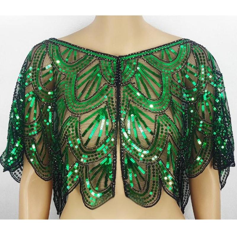 Sequins Lace Shawls Palaces Styles Women Shawls Sunscreen Hollows Out Cloak Tippet for Travel and Shopping