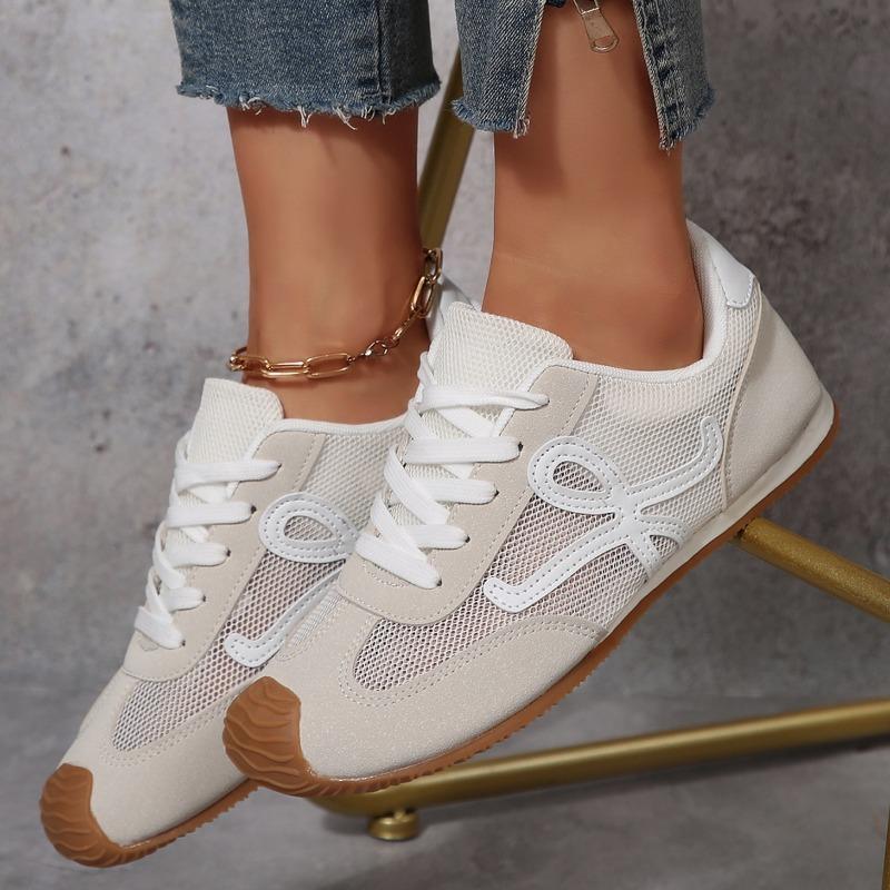 Fashion 2025 NEW Women's Sneakers Comfortable and Breathable Suitable for Sports Lace-up Hollow Out Shoes Soft Sole Sneakers