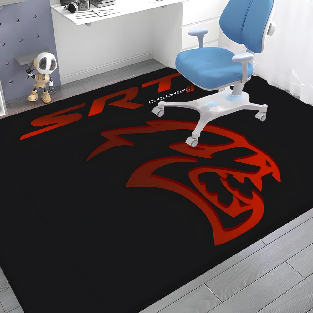 SRT Hellcat Demon Dodge Fußmatte Nordischer Stil Haustürmatte Badezimmer-Toilettenmatten Schlafzimmer Hotel Dekorationsmatte