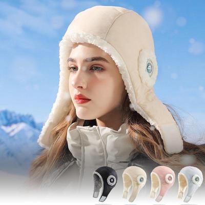 New Winter Windproof Aviator Trooper Hat Men Women Thicken Fleece Lined Beanies Skullies Outdoor Ski Skate Ear Warmer Bonnet Cap
