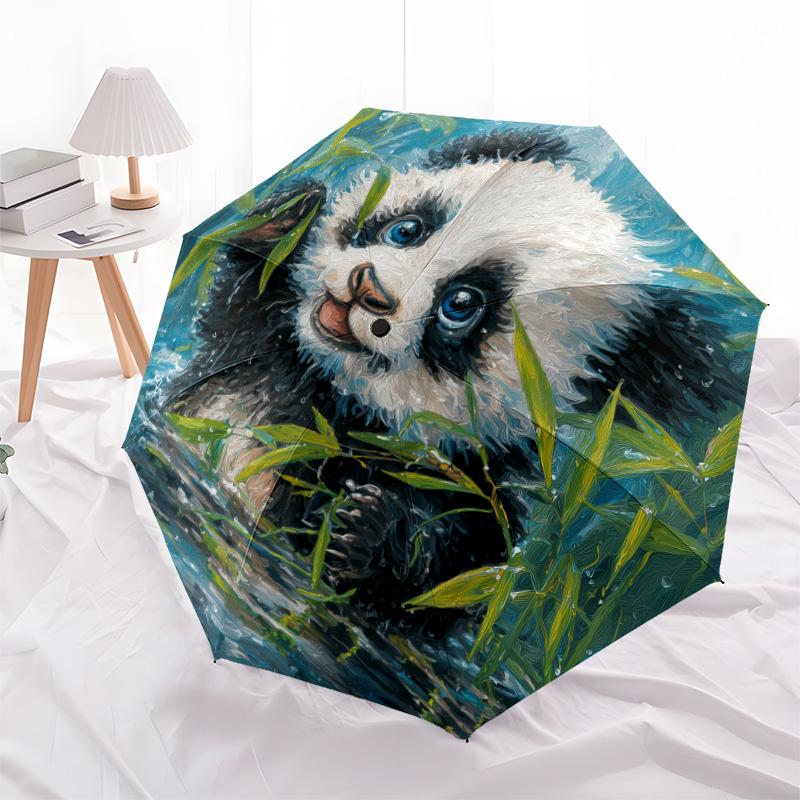 

Aquatic Animals pattern, automatic folding umbrella, portable and foldable design, 8 ribs, a Christmas or birthday gift.
