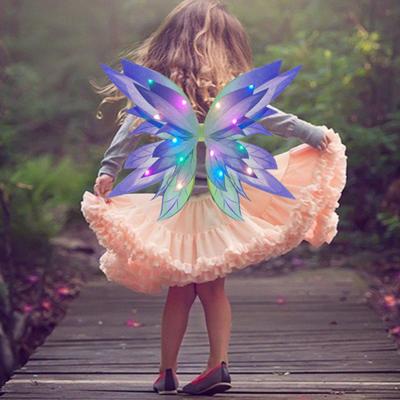 Enchanting Glowing Butterfly Wings Light Up Fairy Costume Cosplay Gift Versatile Glowing Wing for Girls