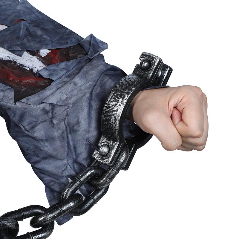 Halloween Party Plastikkette Horror Requisiten Spukhaus Dekoration Zubehör Gefangenenkostüm Cosplay Zubehör Falsche Ketten