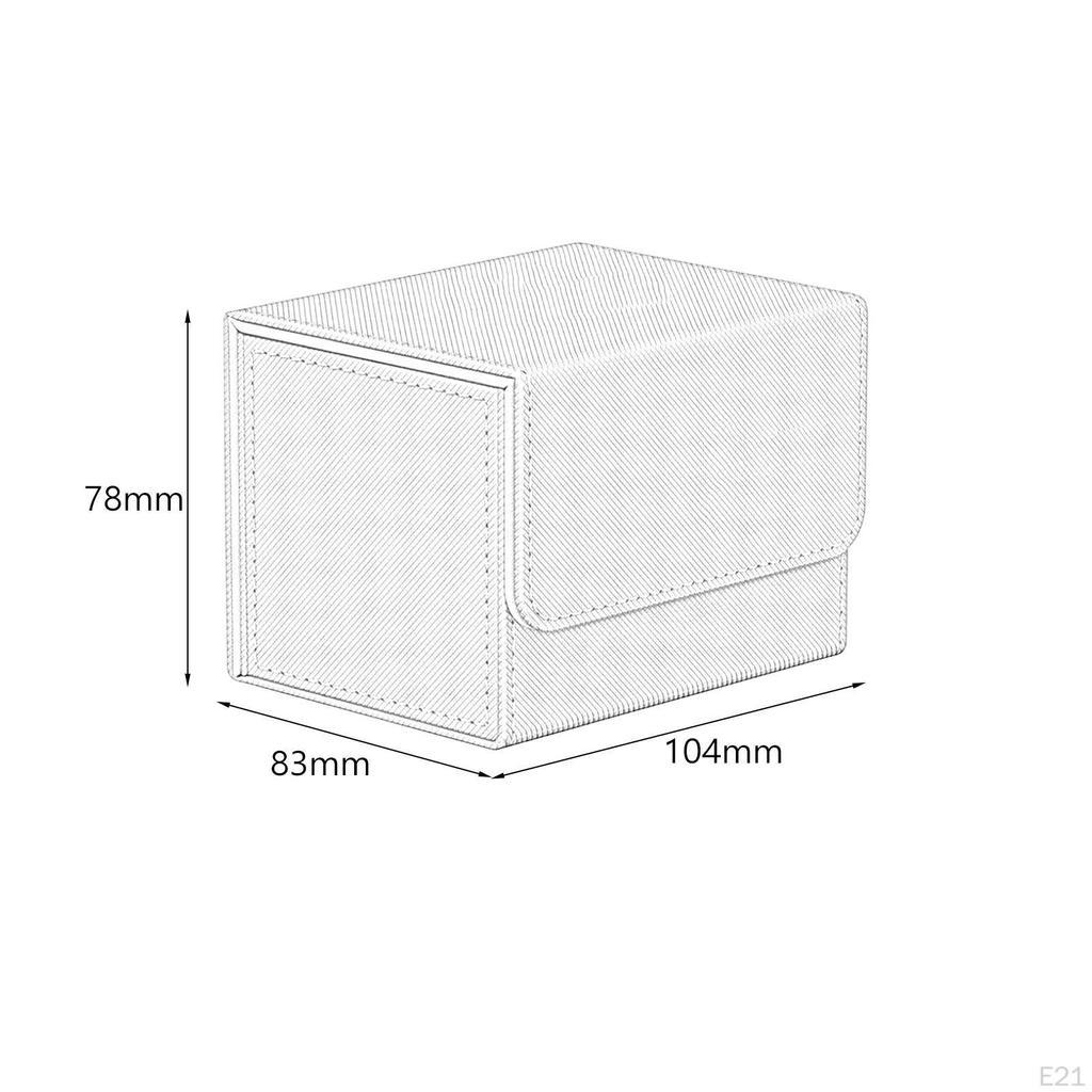 Card Deck Storage Box TCG Organization with Magnetic Closure Cards Case
