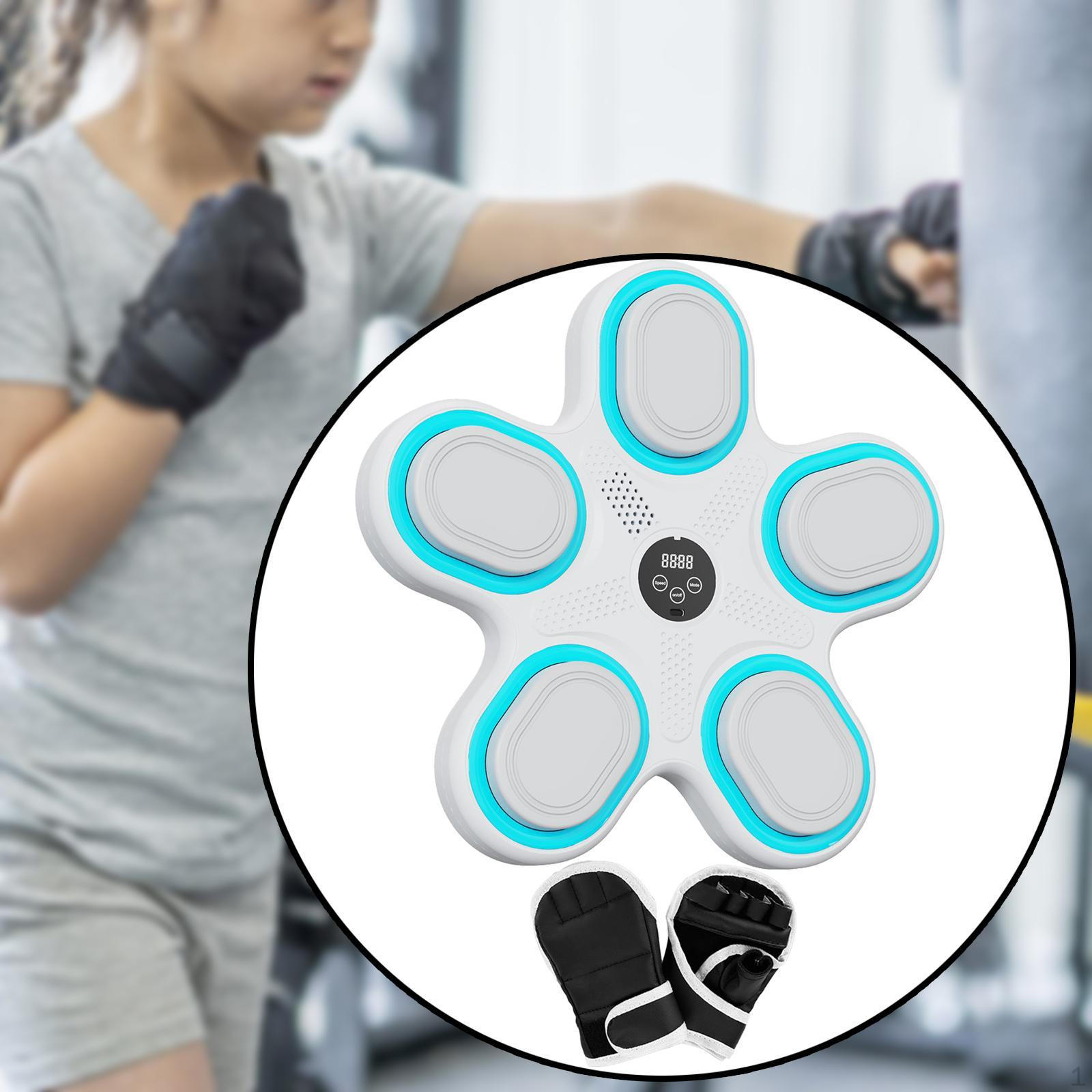 

Музыкальная боксерская машина Target Простая в установке подсветка боксерская подушка Тренажер для фитнеса белый