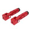 2Pcs Motorcycle Foldable Foot Pegs M8 Antislip Aluminium Alloy Universal for Bikes ATV UTV Go Kart