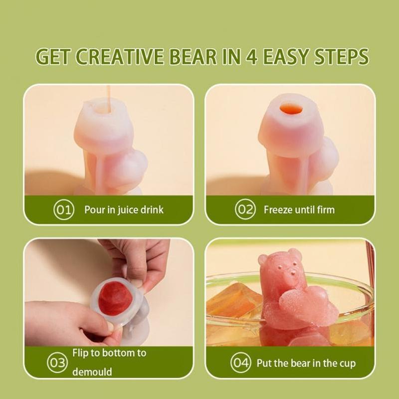 Animal Ice Cube Maker Fondant Mold Cake Chocolate Ornament Silicone Ice Cubes