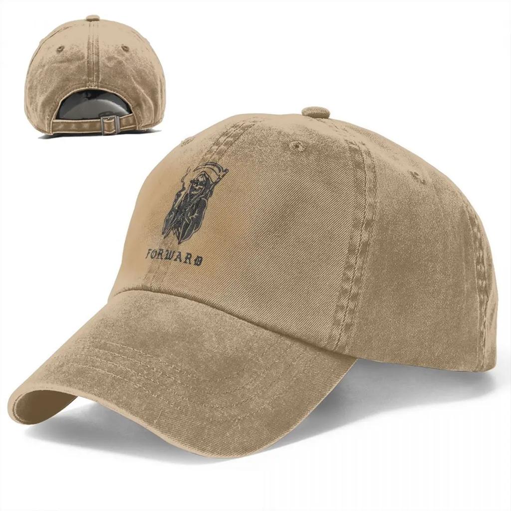 Berretti da Baseball Forward Observations Group Casual in Denim Usurato Lavato Falce Fauchard Berretto da Sole Unisex per Allenamenti all'Aperto Cappello