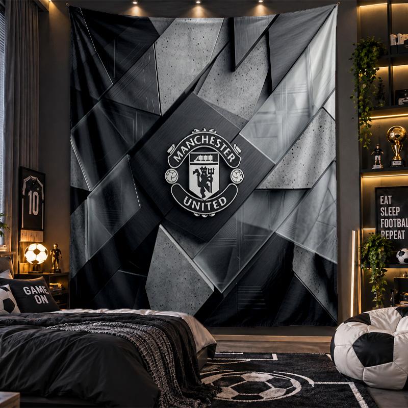 Wandbehang Tapisserie Manchester United Drucktuch für Wohnzimmer Schlafzimmer Heimdekoration