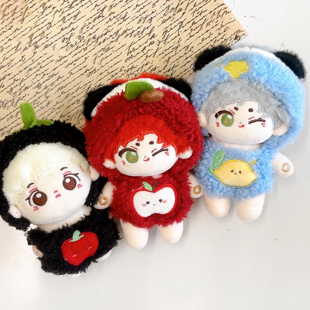 Fluffy Fruit Kigurumi in Plush Kigurumi Otaku Doll Kpopdoll Costume (10cm) Black, Clothes, Accessories, Activities, Mascot, [Used]