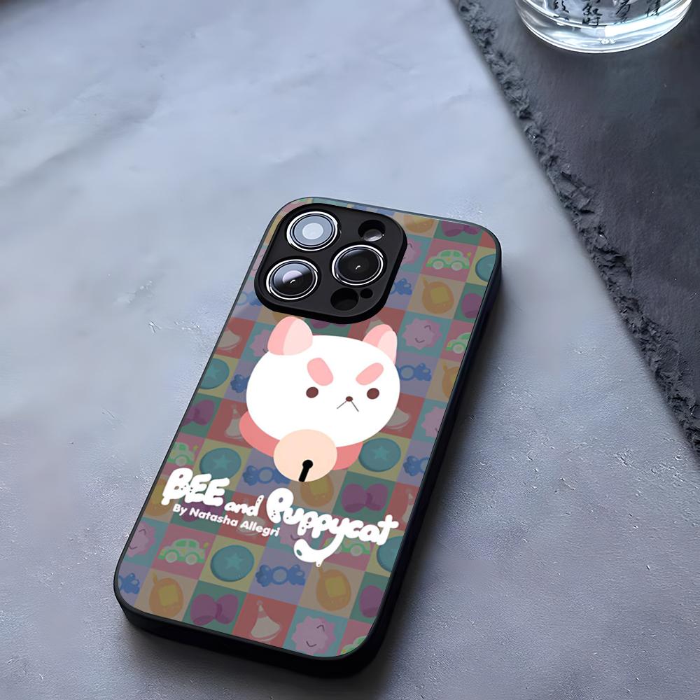 Bee And Puppycat Temp Work Phone Case Tempered Glass For IPhone 17 13 14 16 12 15 11 Pro Max Plus Mini X XR SE2020 Coque