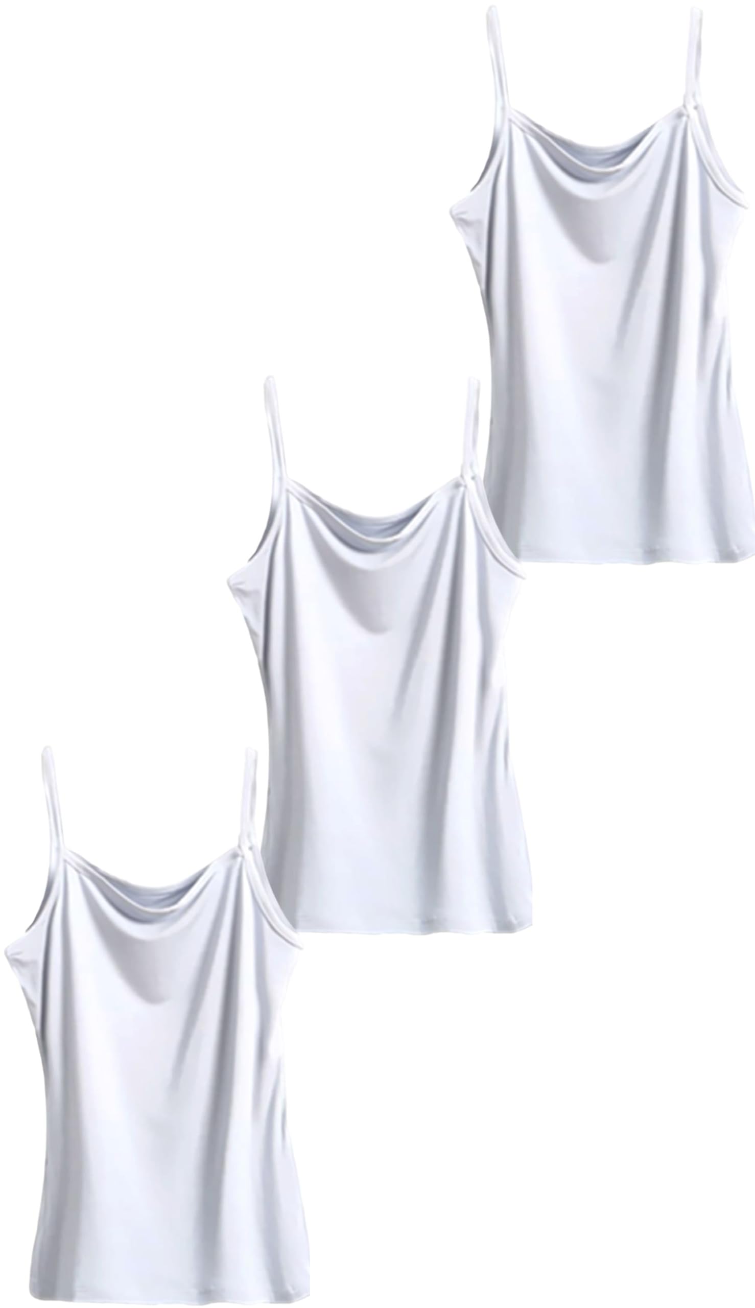 

Ricobello Майка Белая Женская, Топ, Нижнее белье, (Набор 3, Белый, Маленький)