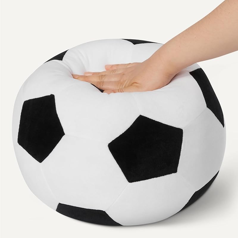 Soccer Ball Plush Throw Pillow Soft Stuffed Football Toy Cushion for Home Decor Gifts