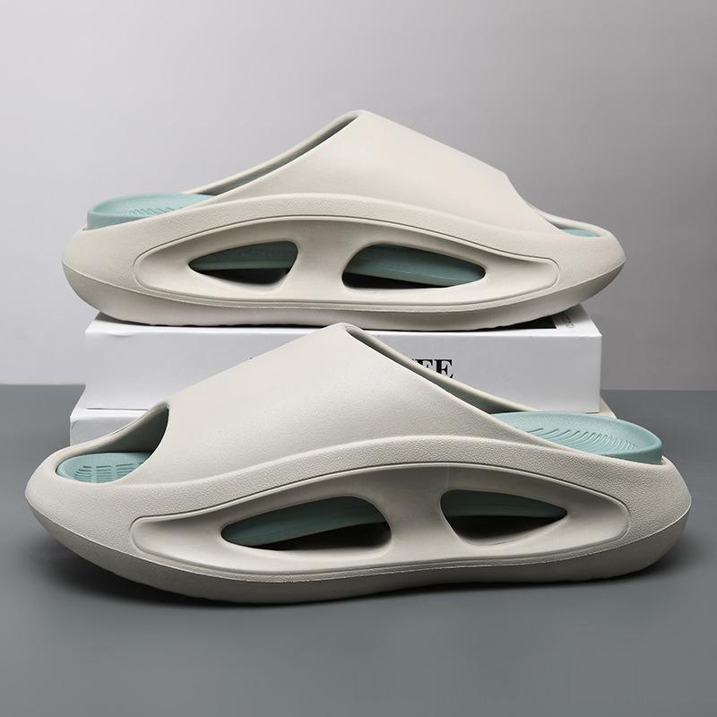 Fashion Comwarm New Summer Platform Slippers For Men Non-Slips Open Toe Flip Flops Men Fashion Beach Sandals Bathroom Slippers Outdoor