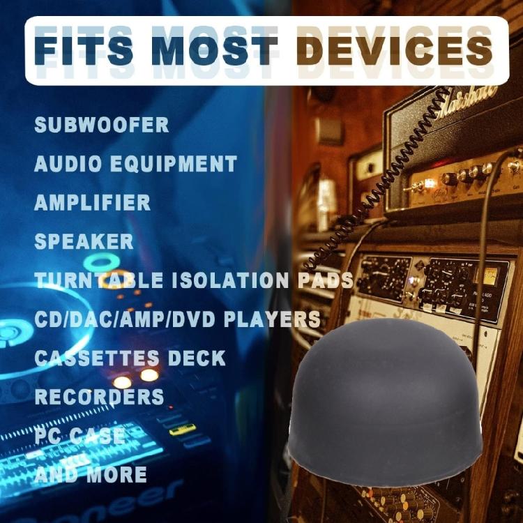 30mm NonSkid Shock Absorbing Silicone Feet Adhesive Mats For Speaker Cabinets Vibration Isolators Pad Secure Installation