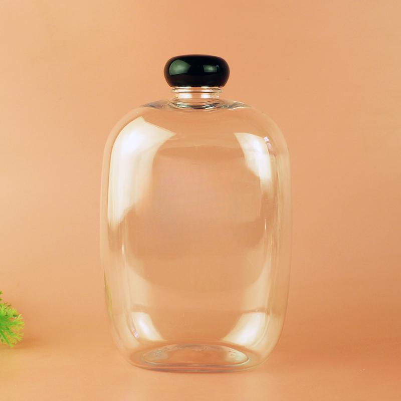 1pcs Plastic Milk Tea Drink Bottle Take Out Coffee Storage Containers For Bar Supplies Food Party