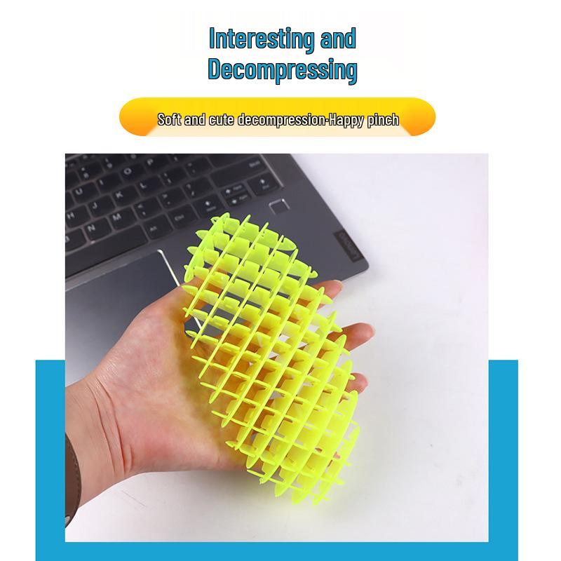 Deformable Elastic Net Celebrity-Style Toy Worm 