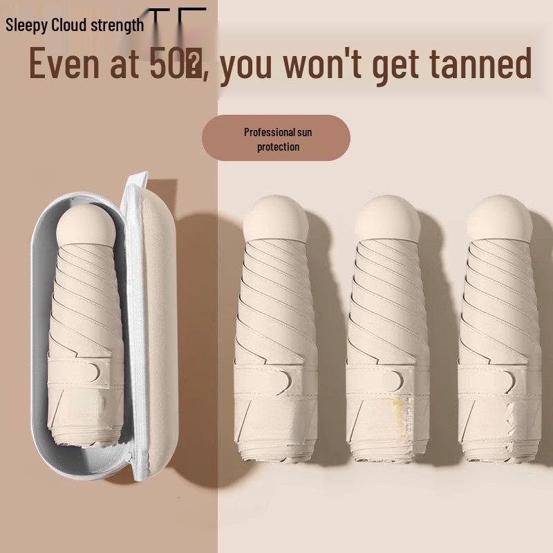Compact Dual-Use Sun & Rain Umbrella - 50% Off!