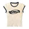 European and American Style T-shirt Summer New Letter Street Trend Short Slim Women's Clothing Wholesale