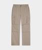 BIRBANTE Utility Parachute Cargo Pants - Beige