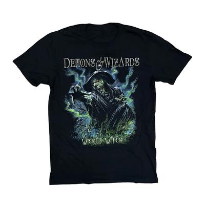 DEMONS & WIZARDS Band Wicked Witch Heavy T Shirt S-5XL Cotton Black BT766 Unisex T-Shirt