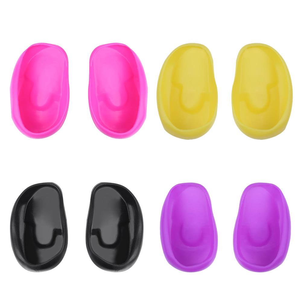 2 Pcs Silicone Ear Cover Hair Coloring Dyeing Ear Protector Shower Ear Shield Ear Shower Caps Salon Styling Accessories