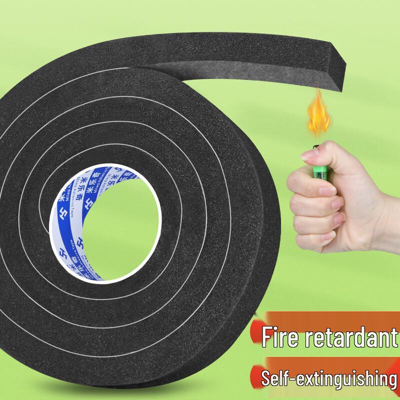 Mileqi 520 Flame Retardant EVA Foam Tape 50mm W x 2m L x 20mm T (2 Rolls)
