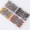 50/100Pcs/Box Glass Ball Head Pins Mixed Colors Straight Quilting Needles DIY Sewing Crafts Pins Sewing Accessories Safety Pins