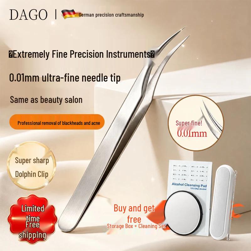 DAGO Ultra-Fine Titanium Blackhead Remover Tweezer