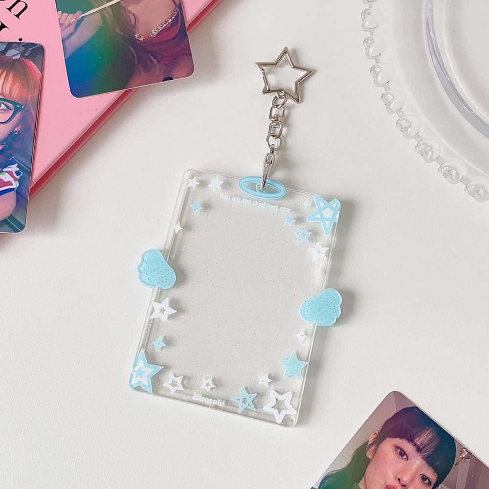 Inspired Acrylic Star Card Holder: Transparent 3-inch Polaroid Sleeve