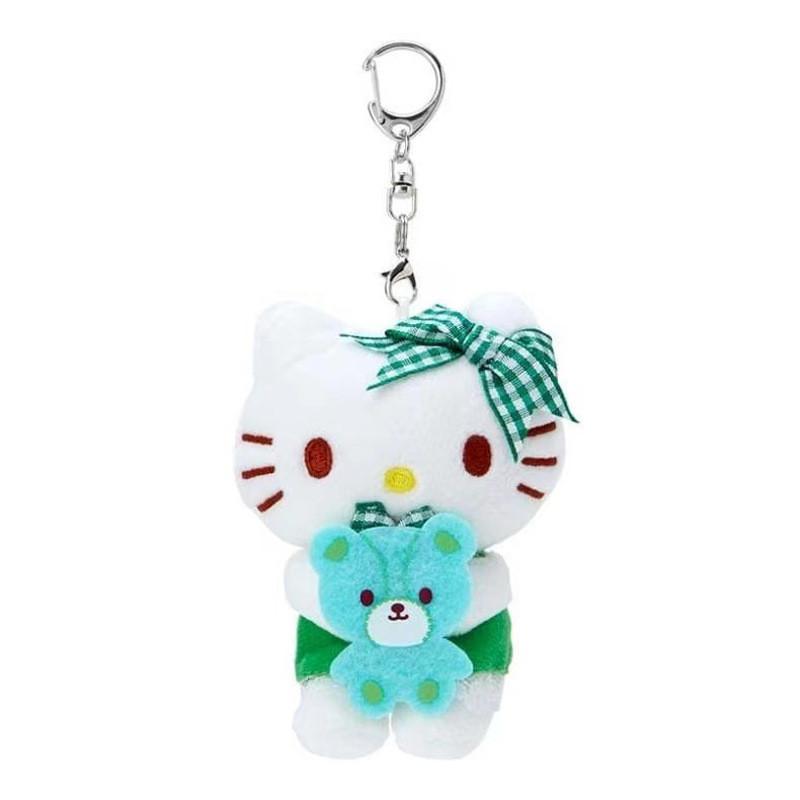 Adorable Sanrio Teddy Bear Plush Toy Colorful Kitty Keychain For Girls With A Cute Design