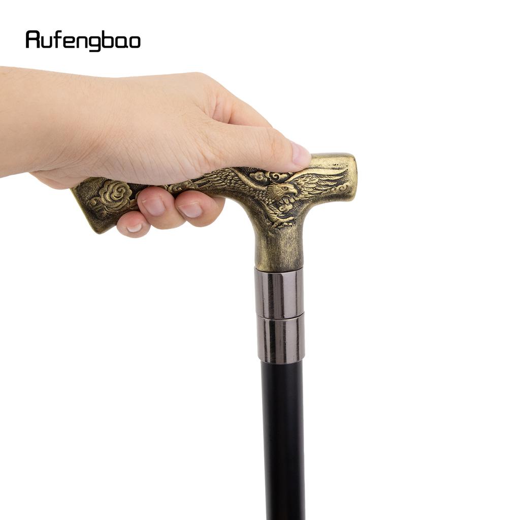 Yellow Resin Eagle Walking Cane Fashion Decorative Steel Stick Gentleman Elegant Cosplay Cane Knob Crosier 93cm