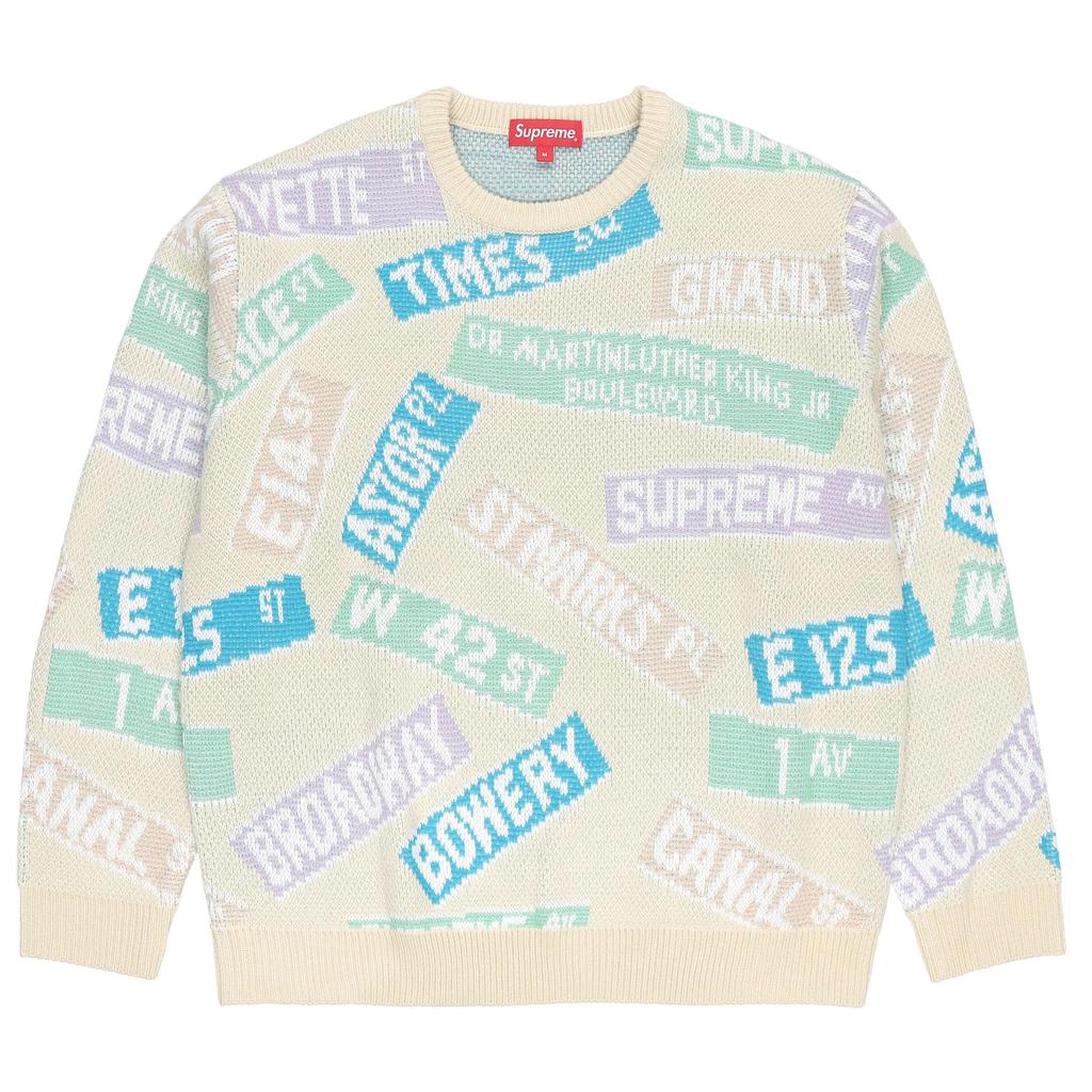 Supreme Street Signs Sweater (Unisex) Sweaters SUP SS21 427