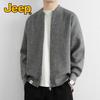 JEEP Men's American-Style Knitted Cardigan Jacket