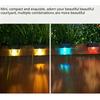 Crystal Pattern Solar Fence Light, Waterproof Outdoor LED Step Light, Decorative Warm Glow Wall Lamp for Yard