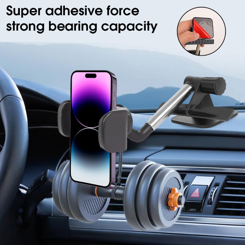 Car Rear Mirror Telescopic Phone Holder Paste Mount 360 Degree Navigation Auto GPS Phone Stand Bracket for Iphone Samsung Xiaomi