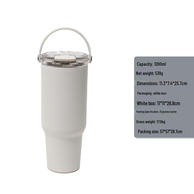40oz Double-Walled Thermos Cup with Fashionable Lid for Outdoor and Car Use