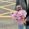 Rectangle Portable Flower Box Trapezoid Hand Paper Bag New Flower Gift Box  Valentine's Day