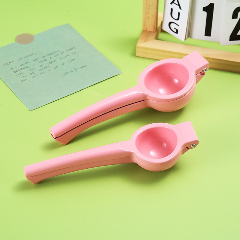 Aluminum Alloy Lemon Squeezer: Compact Manual Fruit Press for Kitchen Use.