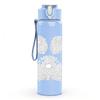 1PC Simple Animal Paw Print Art 750ml Color Plastic Sports Water Bottle Leakproof Flip Straw Lid Suitable for Sports Office Home Use
