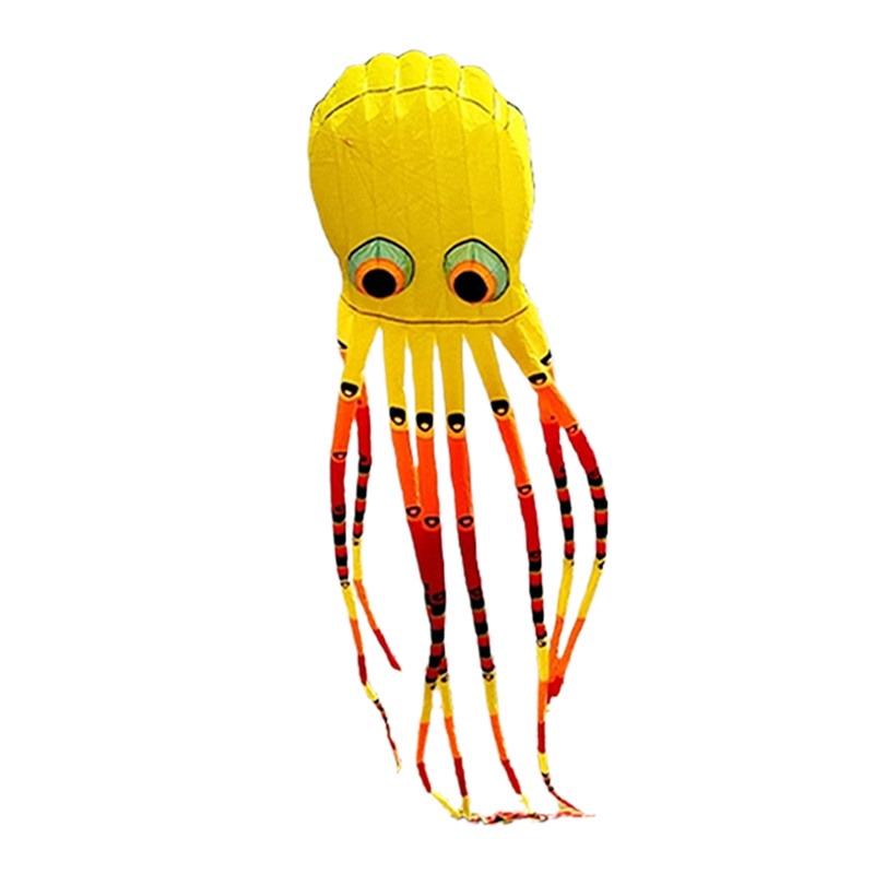 15-Meter 3D Soft Octopus Kite - Large Cylinder Design