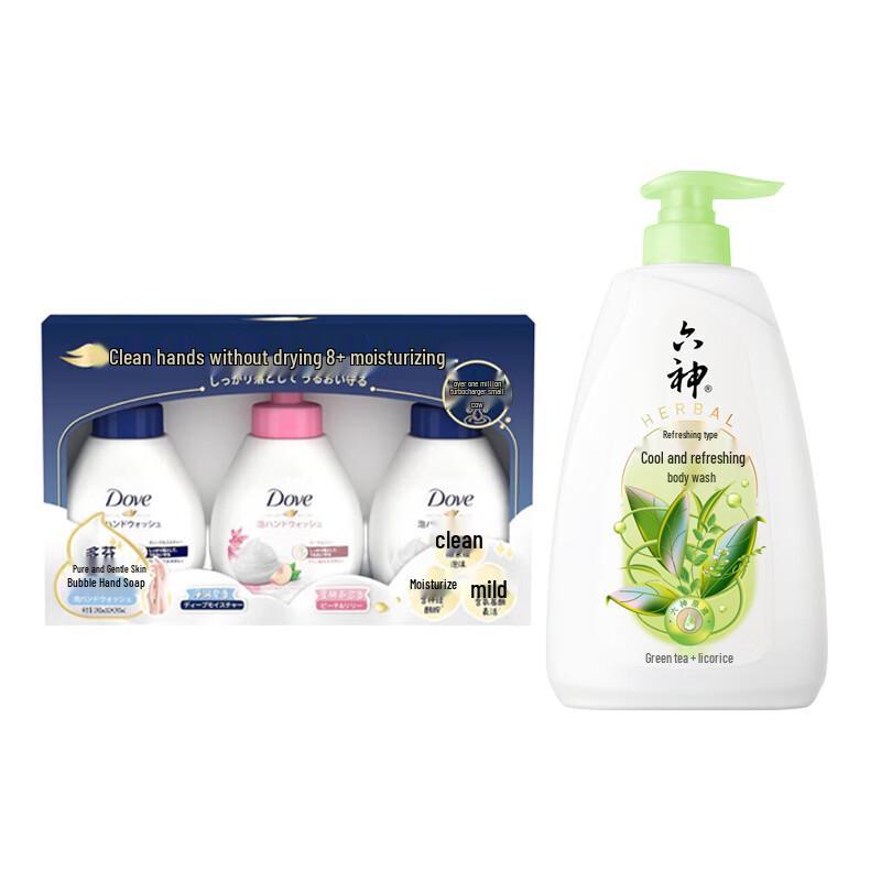 

Dove Foam Hand Wash (3x240ml) & Cooling Shower Gel (750ml) Set