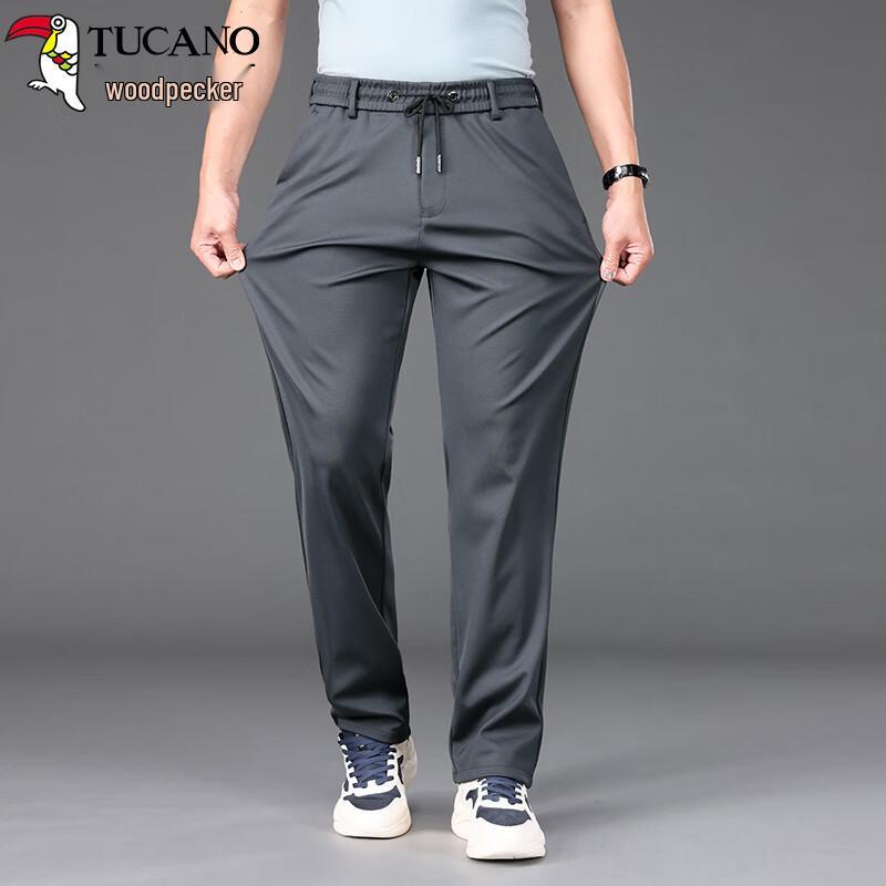 TUCANO Men's Wrinkle-Resistant Casual Straight-Leg Pants