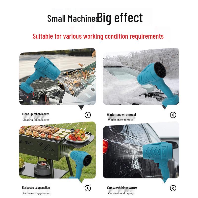 Dual-Purpose Handheld High-Power Electric Turbine Blower with Lithium Battery