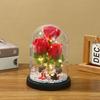 Send Girlfriend Eternal Flower Rose Glass Cover Creative Practical Night Light Ornament Creative Gift Ornament Night Light