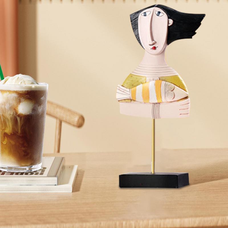 Abstract Face Statue Abstract Human Face Resin Sculpture Statue Creative Handcrafted Modern Resin Sculptures Abstract Face Art