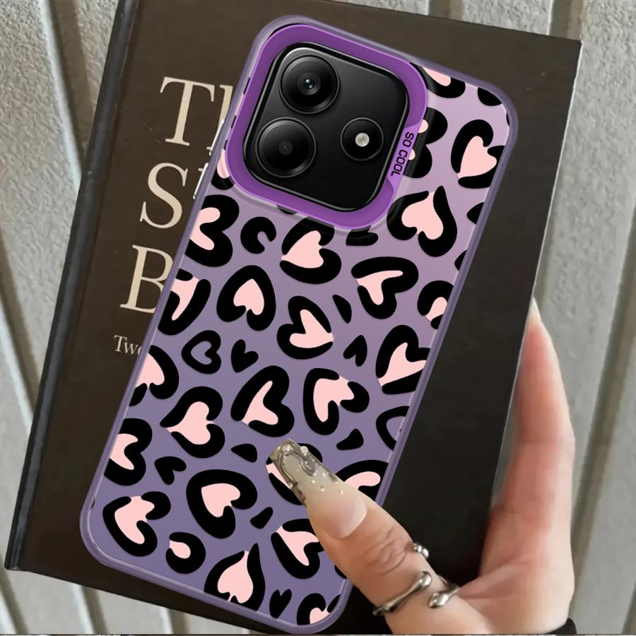 Cartoon Love Leopard Pattern Case for Xiaomi Mi 13T 11 Lite 12T Pro Back Phone Cover
