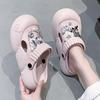 Fashion Rhinestone Butterfly Platform Slippers Women 2025 Summer Thick Sole Eva Clogs Garden Shoes Woman Non Slip Beach Sandals