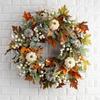 Autumn Fall Wreath Thanksgiving Wreaths Housewarming Gifts Wall, Window Hanging Ornament Fireplace